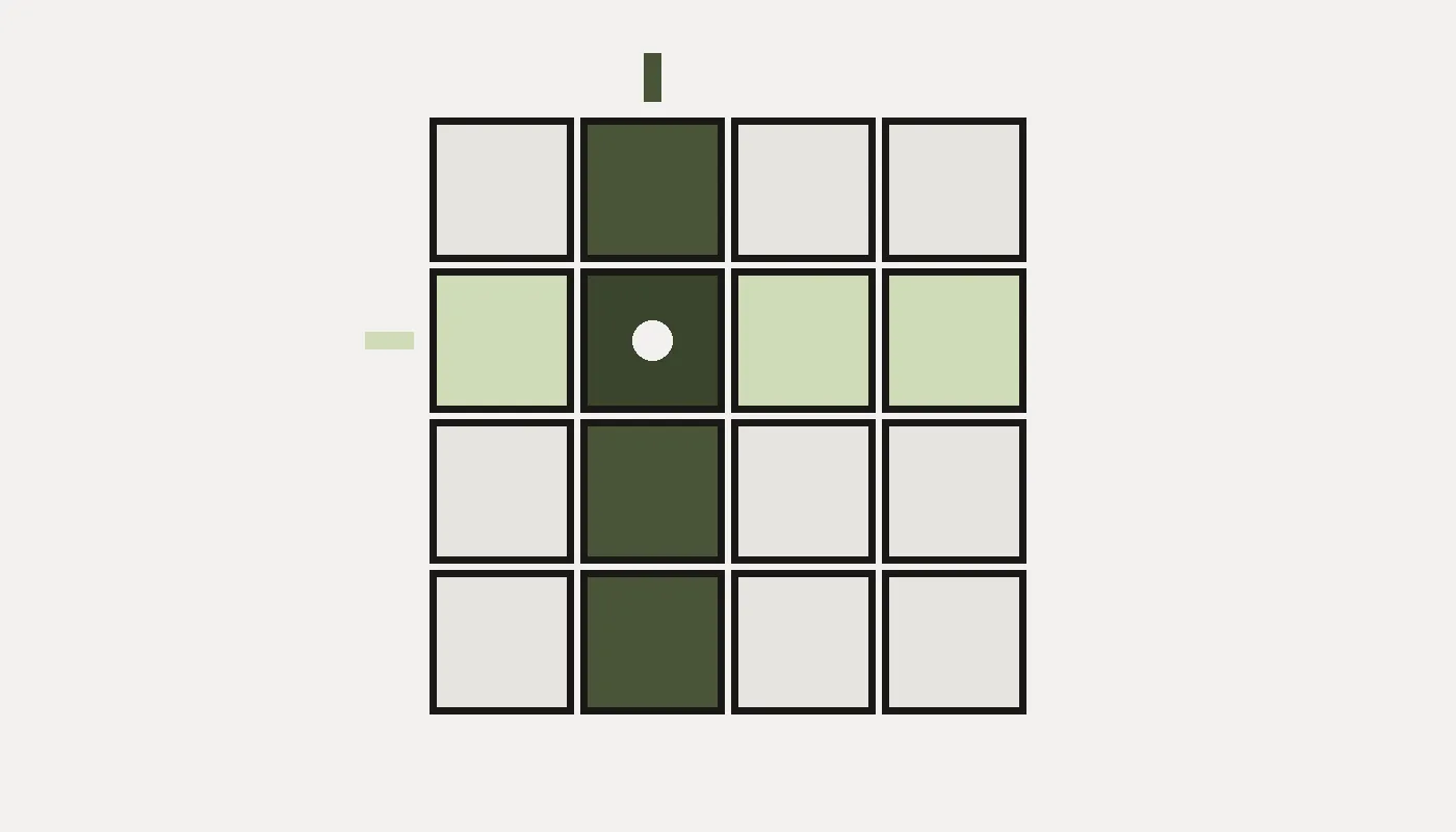 Close detail of the file-rank intersection with a paper hole on the selected square.